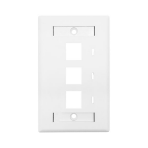 Linkbasic Three Port Faceplate 115 x 70mm